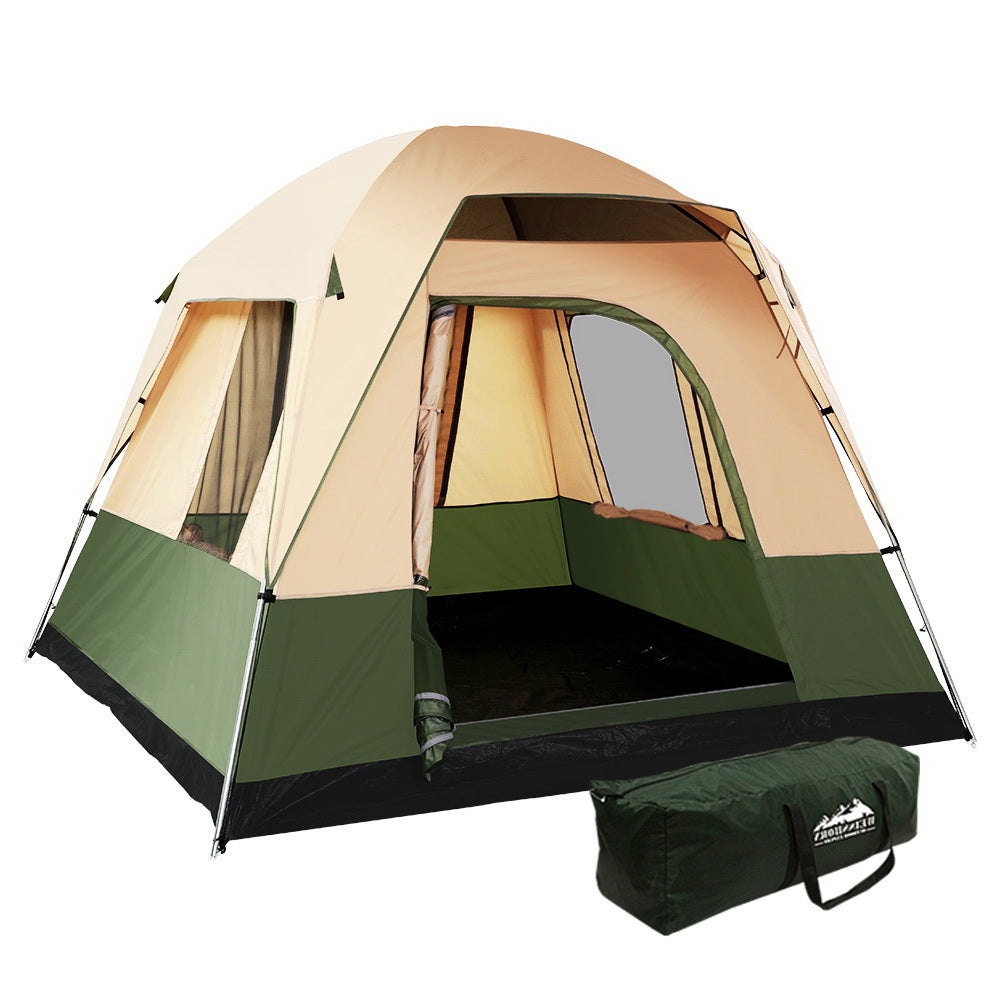 weisshorn-family-camping-tent-4-person-hiking-beach-tents-canvas-ripstop-green