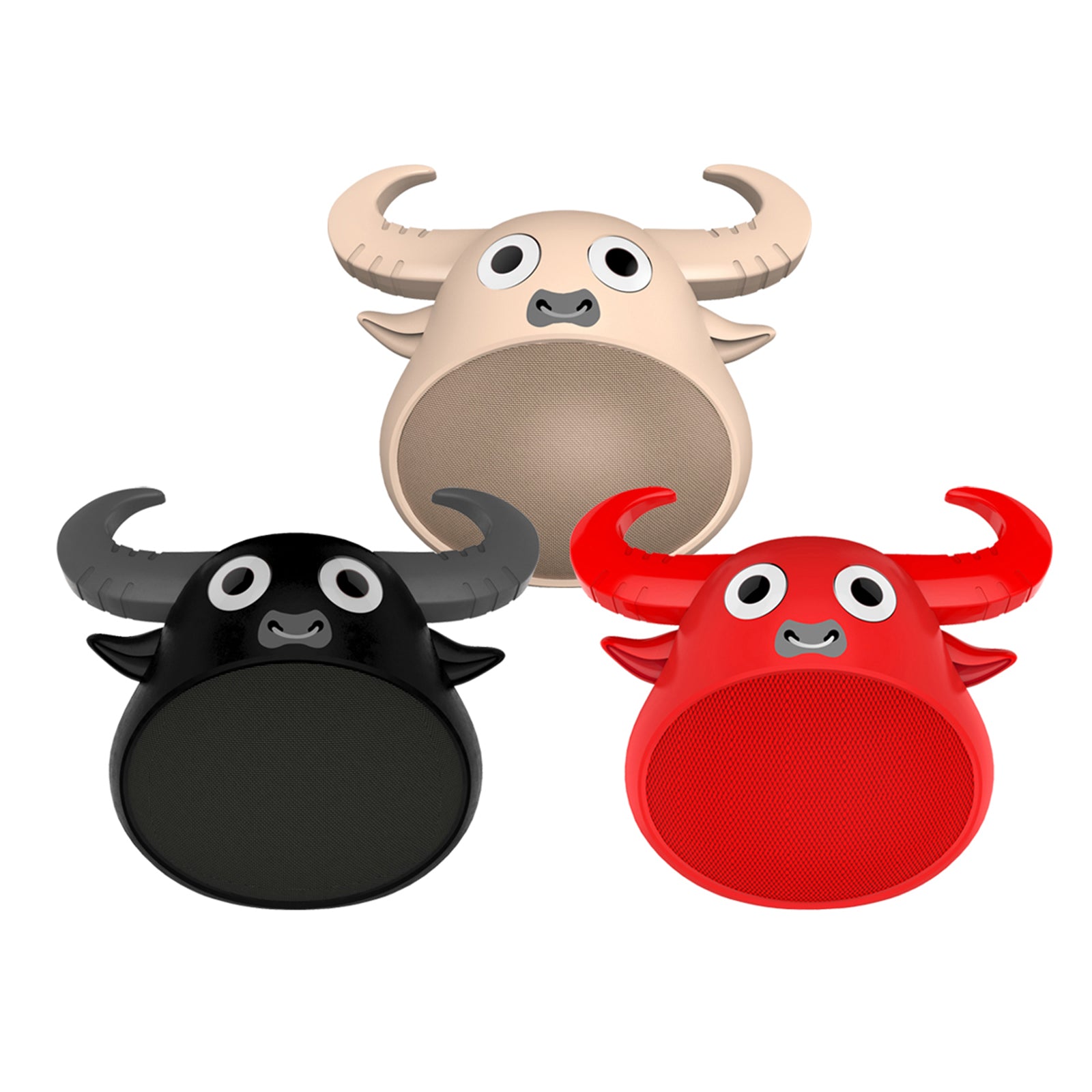 fitsmart-bluetooth-animal-face-speaker-portable-wireless-stereo-sound-black