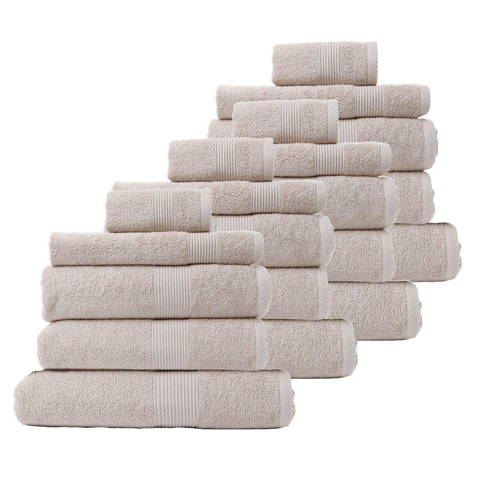royal-comfort-20-piece-cotton-bamboo-towel-bundle-set-450gsm-luxurious-absorbent-beige