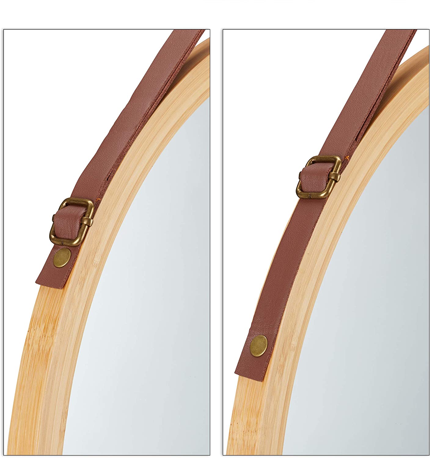 hanging-round-wall-mirror-38-cm-solid-bamboo-frame-and-adjustable-leather-strap-for-bathroom-and-bedroom