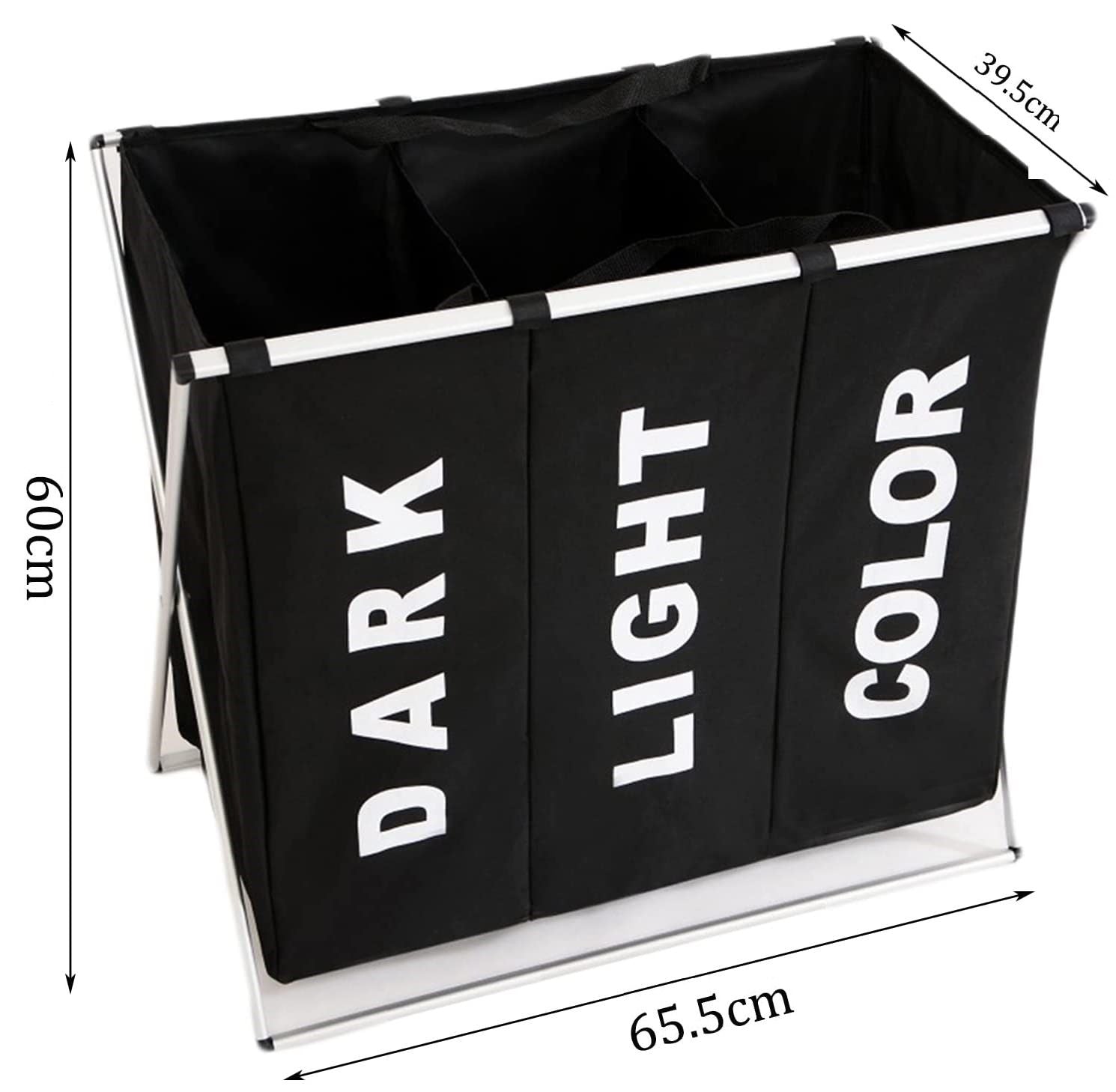 3-in-1-large-135l-laundry-clothes-hamper-basket-with-waterproof-bags-and-aluminum-frame-black