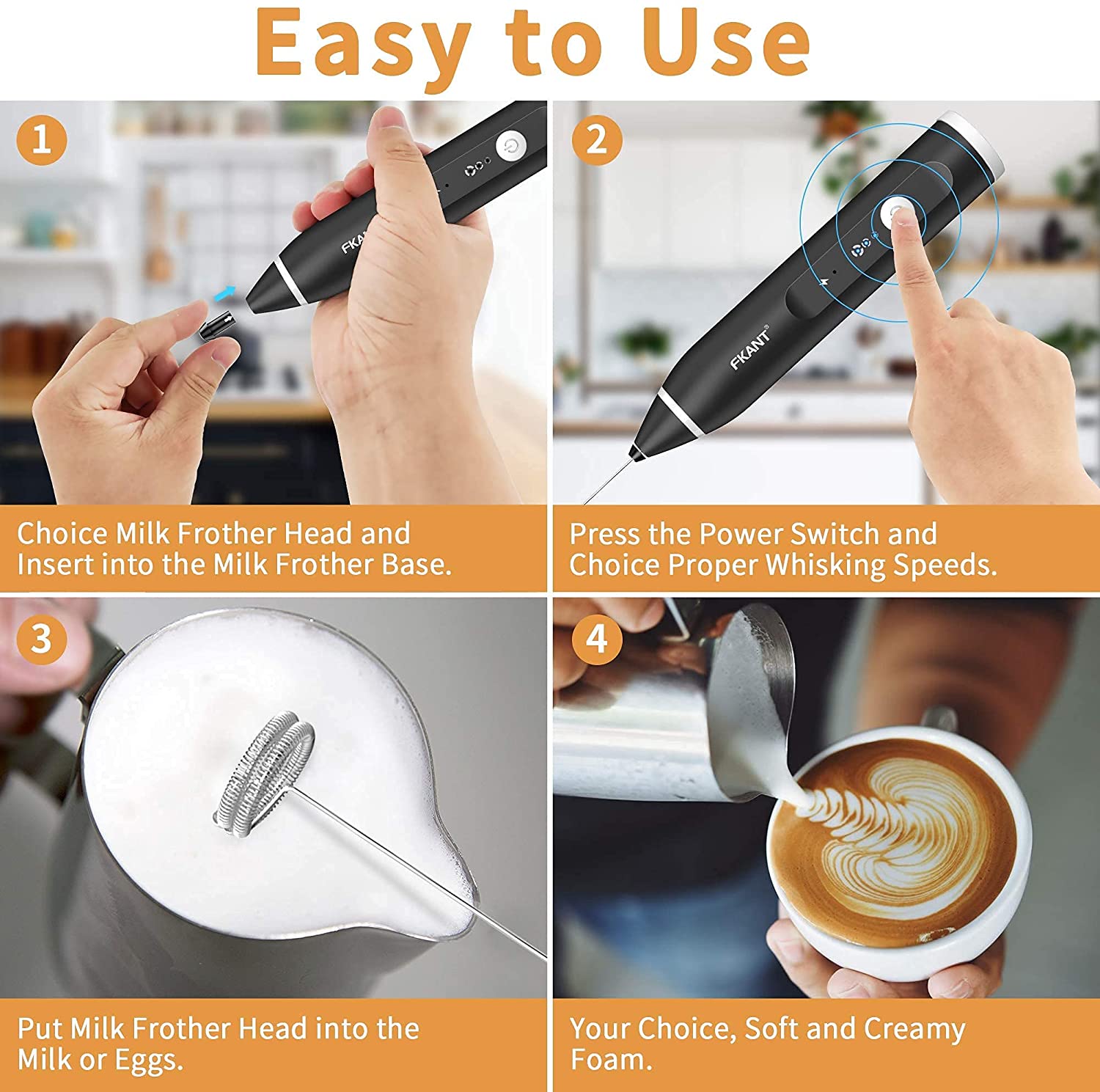 black-rechargeable-electric-milk-frother-handheld-3-speeds