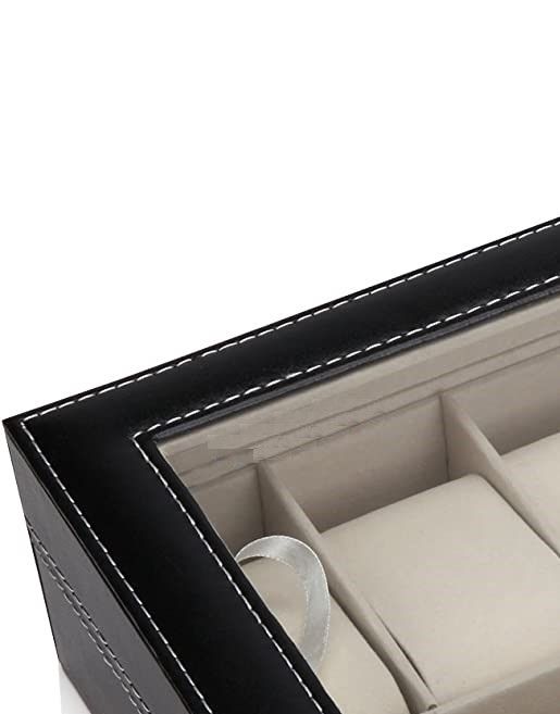 black-pu-leather-watch-organizer-display-storage-box-cases-for-men-women-12-slots