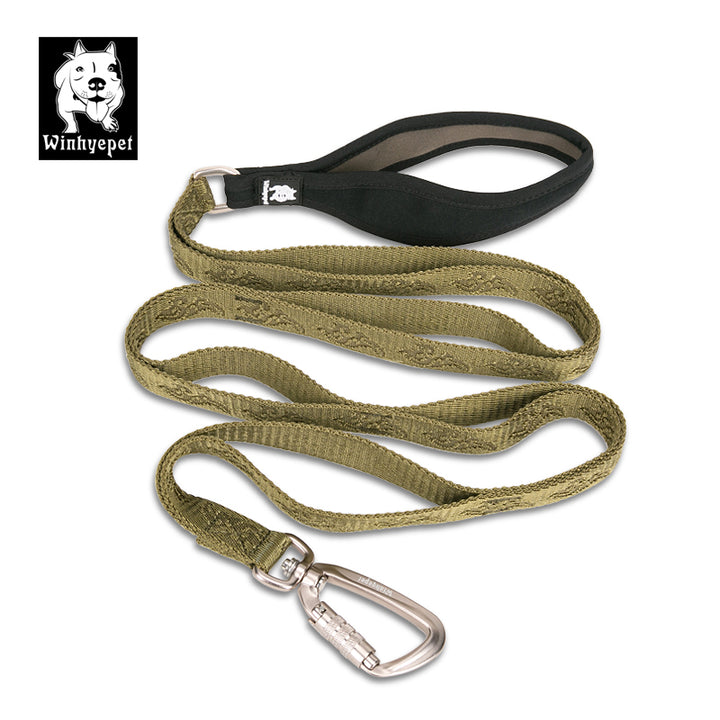 whinyepet-leash-army-green-m