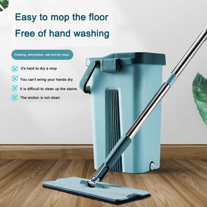 wet-dry-flat-mop-and-bucket-floor-cleaner-set-with-2-pads