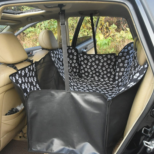 waterproof-pet-car-seat-cover-hammock-black-with-mesh-window