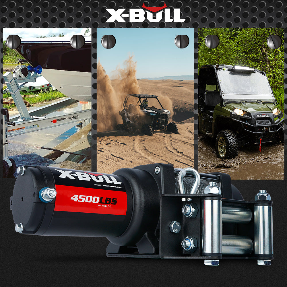 x-bull-electric-winch-4500lbs-2041kg-steel-cable-wireless-remote-boat-atv-4wd