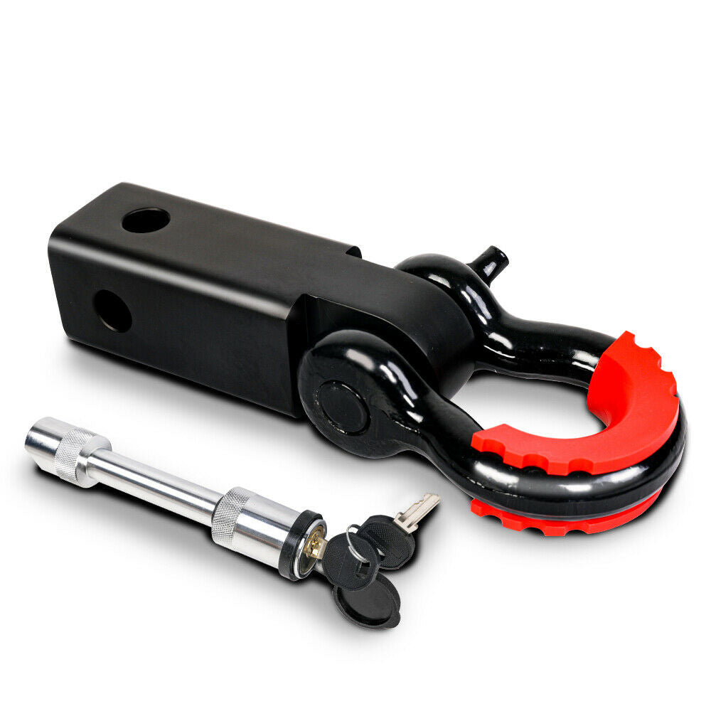 x-bull-hitch-receiver-5t-recovery-receiver-with-bow-shackle-tow-bar-off-road-4wd
