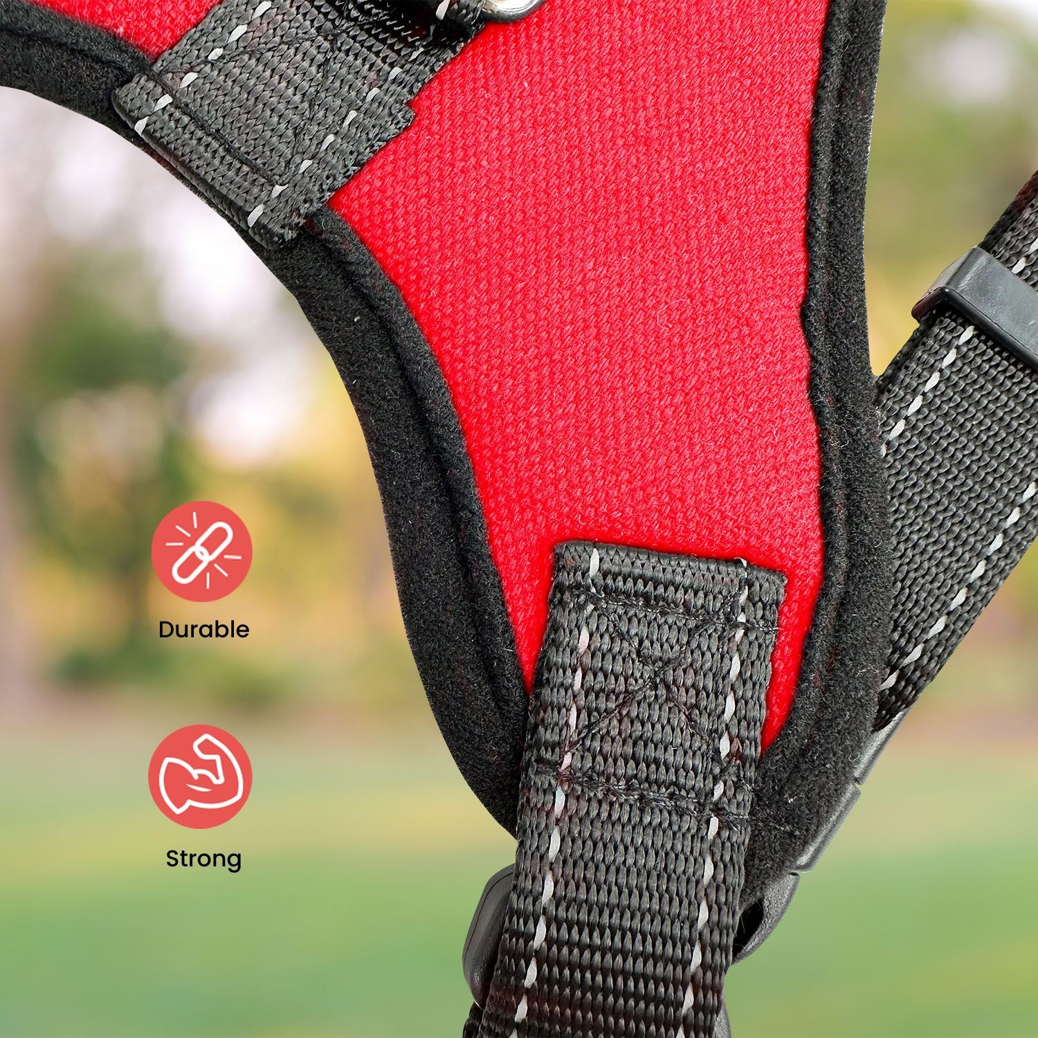 FLOOFI XXL Size Dog Harness XXL Size (Red) FI-PC-164-XL