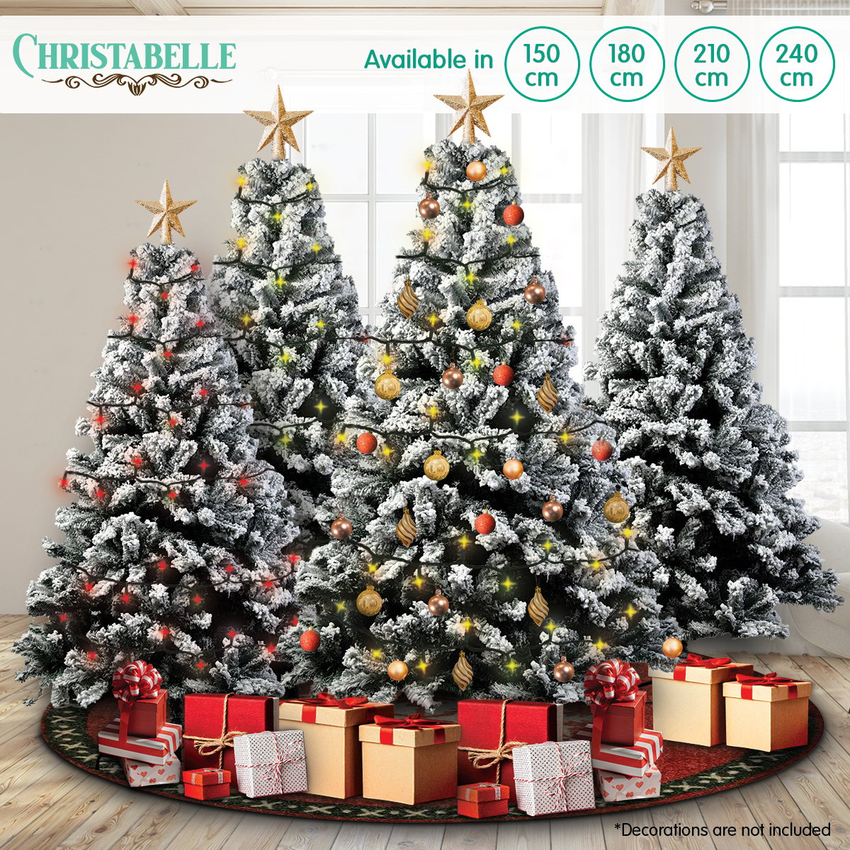 Christabelle Snow-Tipped Artificial Christmas Tree 2.1m 1200 Tips