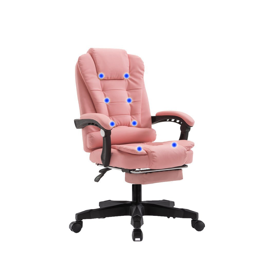 8 Point Massage Chair Executive Office  Recliner Pu Leather 3 colours