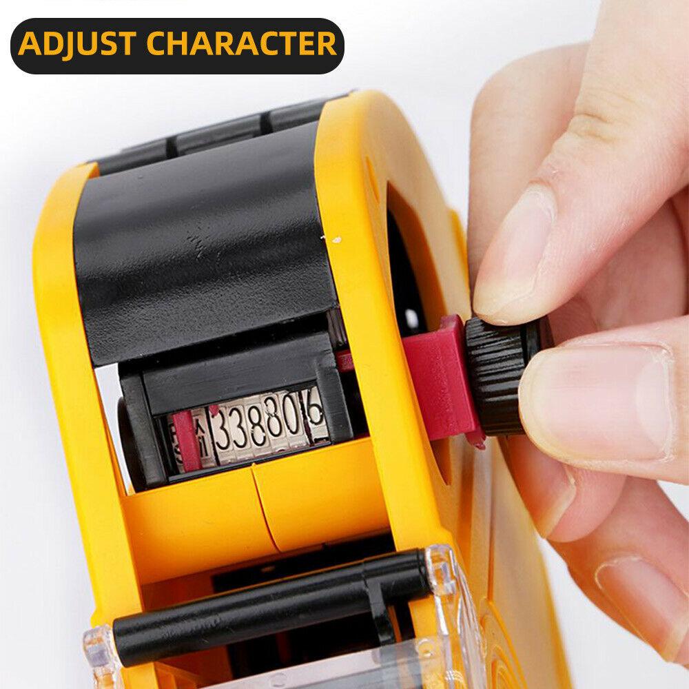 price-tag-gun-labeller-pricing-with-2-rolls-labels-and-inks-roller-machine-kit-yellow
