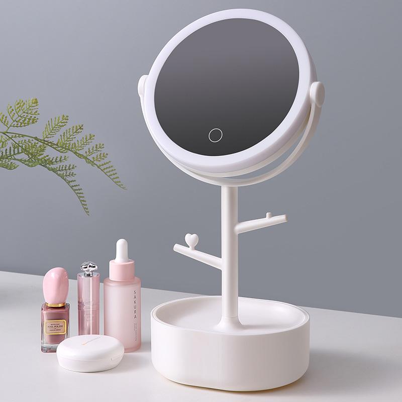 ecoco-smart-led-light-cosmetic-makeup-mirror-usb-touch-screen-home-desk-vanity-360-pink