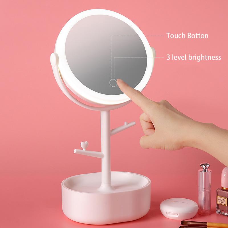 ecoco-smart-led-light-cosmetic-makeup-mirror-usb-touch-screen-home-desk-vanity-360-pink