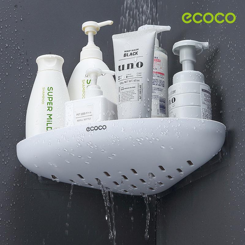 ecoco-bathroom-corner-shower-shelf-corner-shower-caddy-shower-storage-organizer-wall-mounted-for-bathroom-kitchen-toilet-black