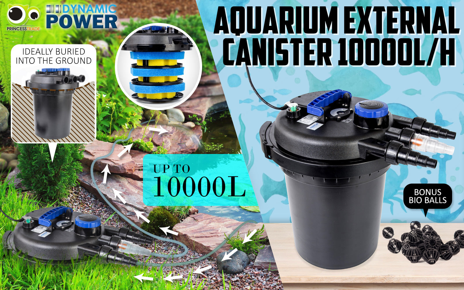dynamic-power-aquarium-garden-uv-light-pond-filter-set-10000l-h