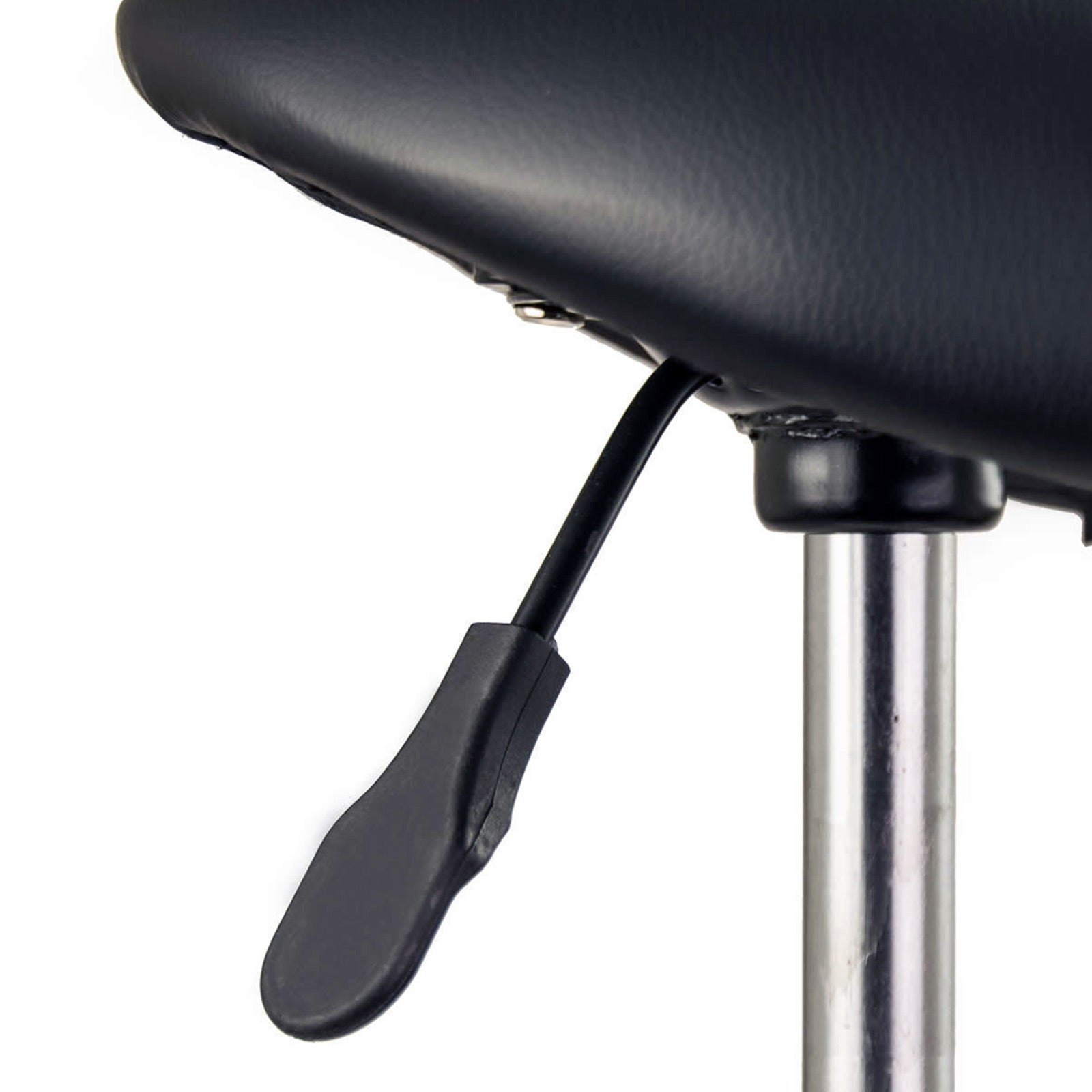 Forever Beauty 4 Set Black Salon Barber Stool Swivel Saddle Type