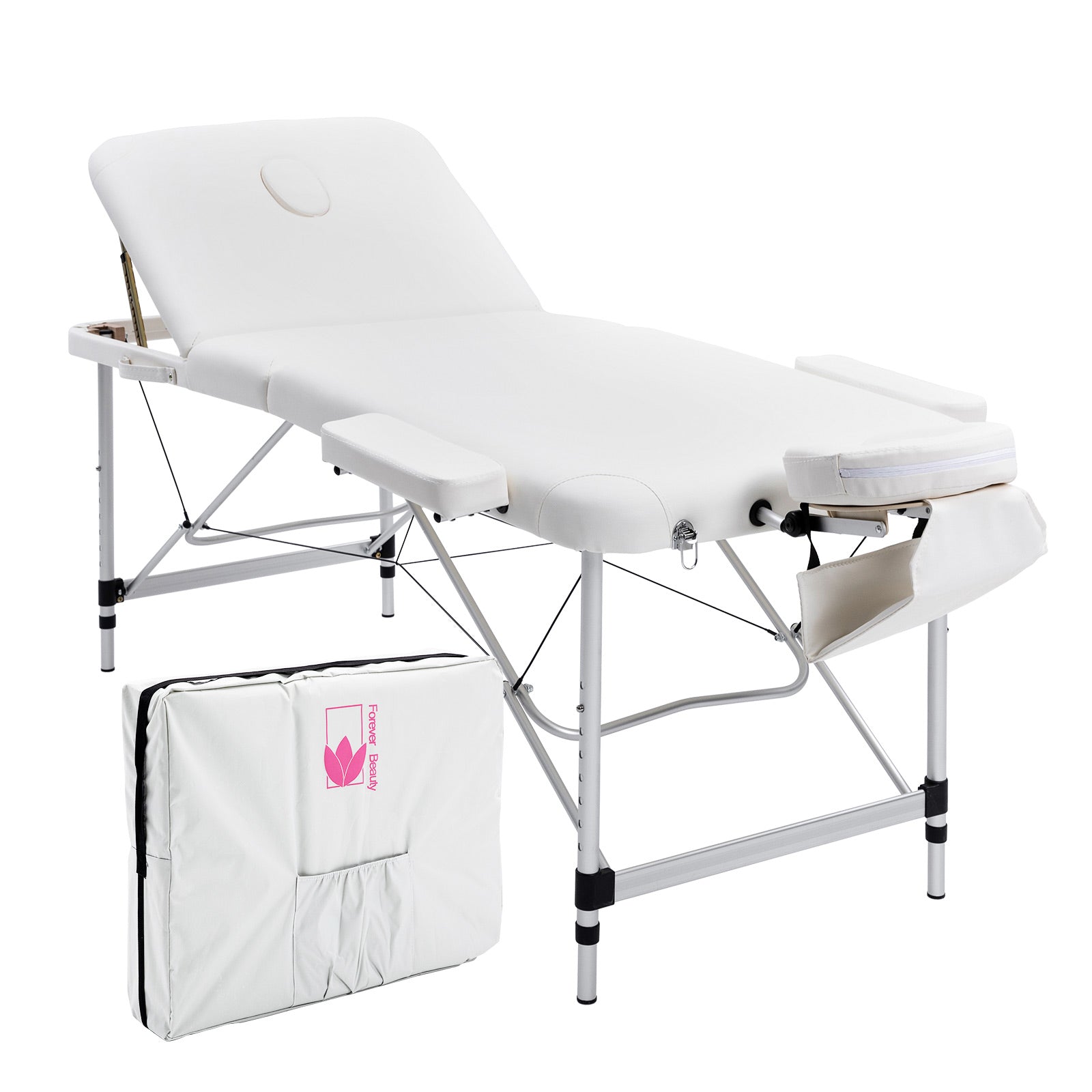 forever-beauty-white-portable-beauty-massage-table-bed-therapy-waxing-3-fold-70cm-aluminium