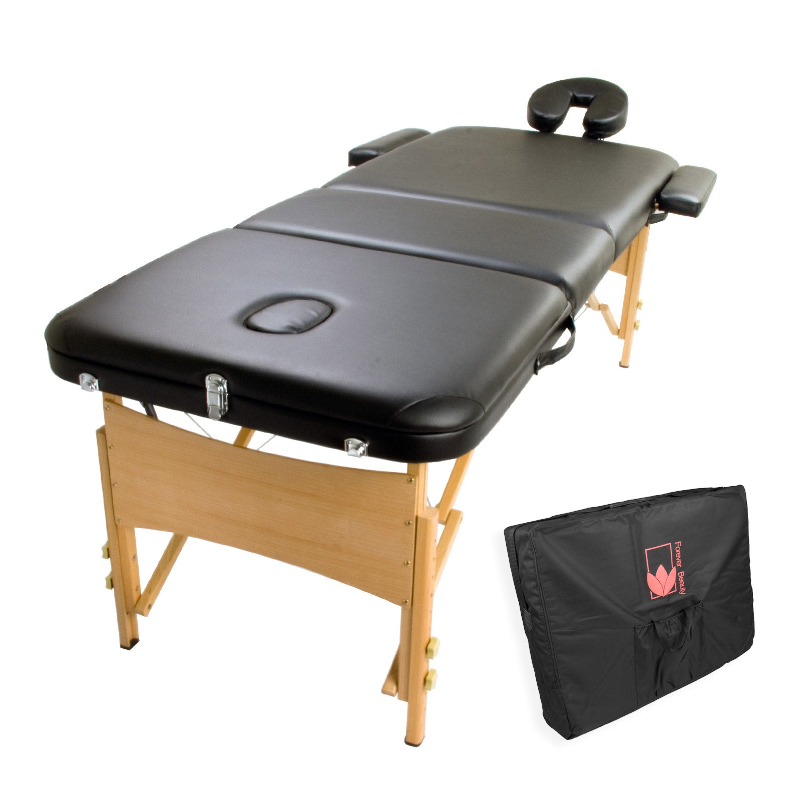 forever-beauty-black-portable-massage-table-bed-therapy-waxing-3-fold-70cm-wooden