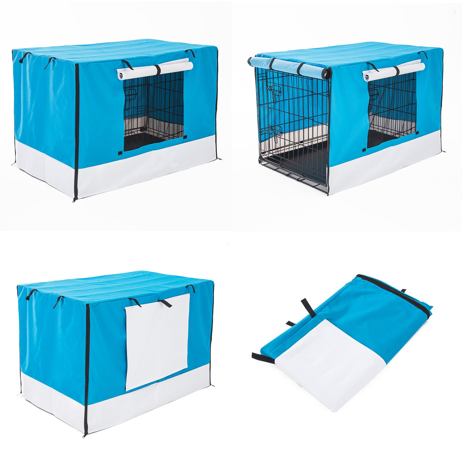 paw-mate-blue-cage-cover-enclosure-for-wire-dog-cage-crate-42in