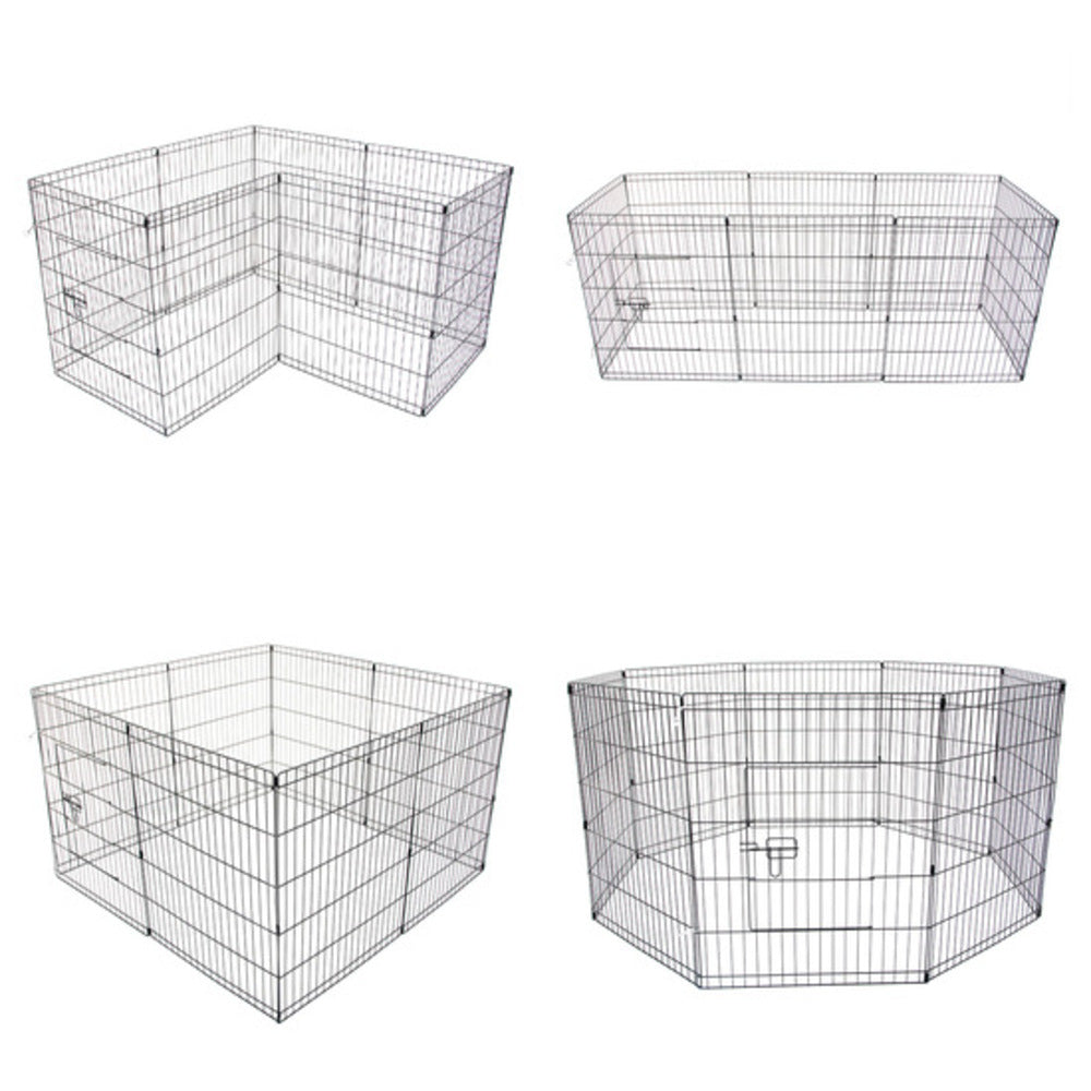 paw-mate-pet-playpen-8-panel-24in-foldable-dog-exercise-enclosure-fence-cage