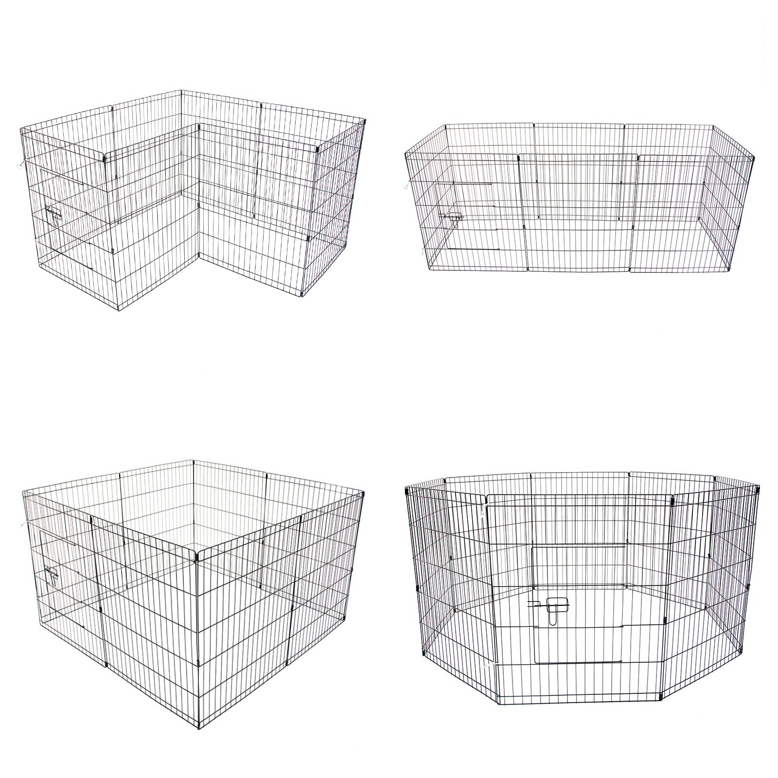 paw-mate-pet-playpen-8-panel-24in-foldable-dog-cage-cover