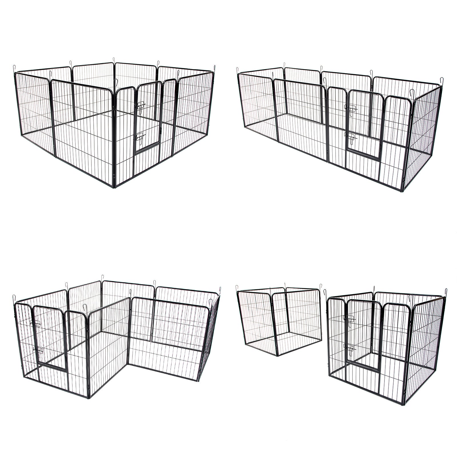 paw-mate-pet-playpen-heavy-duty-32in-8-panel-foldable-dog-exercise-enclosure-fence-cage