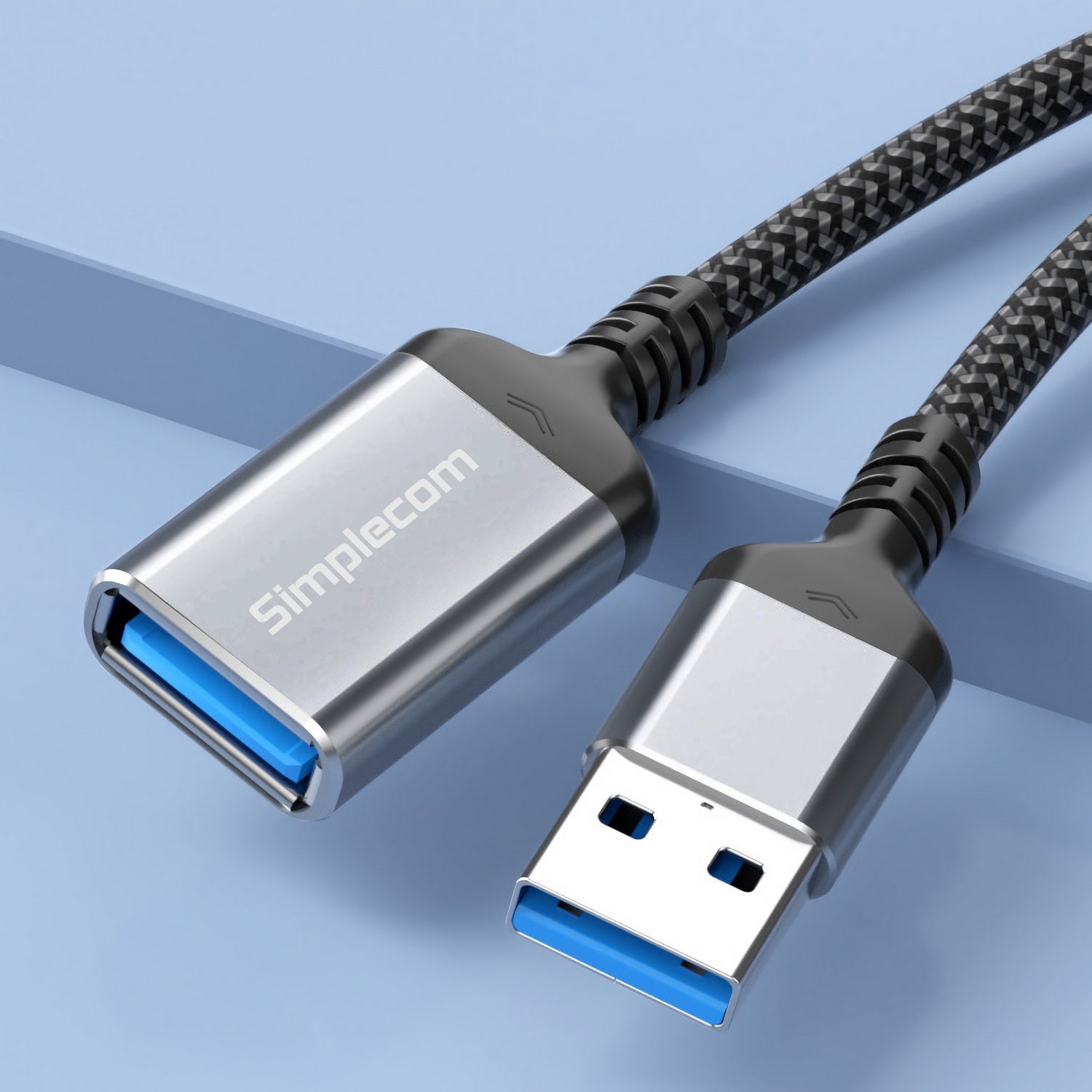 simplecom-cau320-usb-3-0-extension-cable-usb-a-male-to-usb-a-female-nylon-braided-2-0m