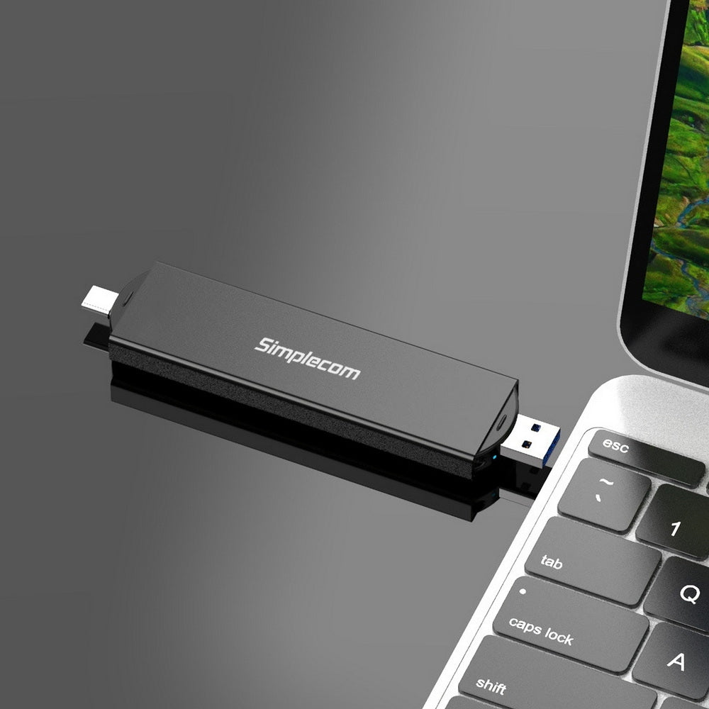 simplecom-se522-nvme-sata-m-2-ssd-to-usb-3-2-gen-2-dual-usb-connector-enclosure