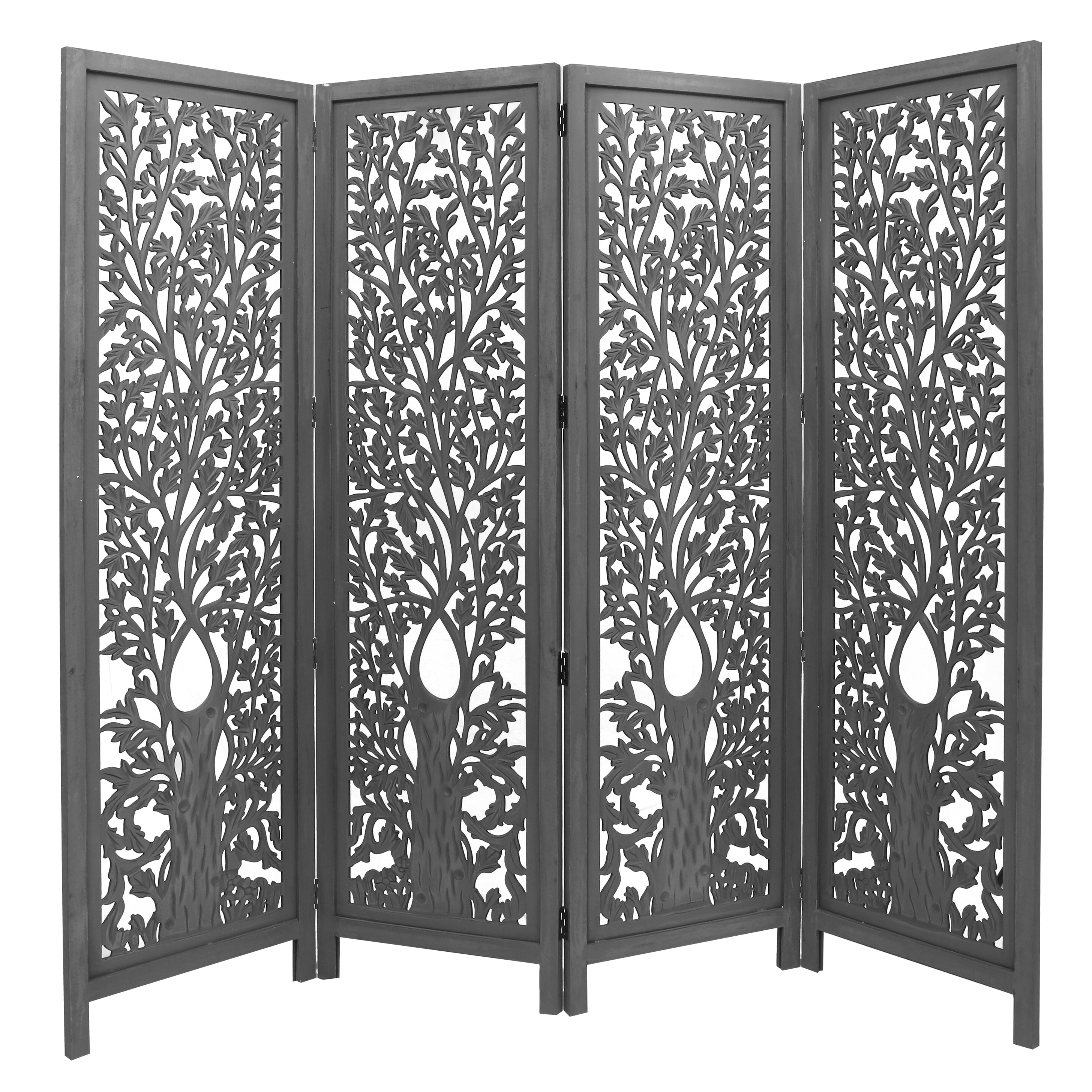 life-dig-4-panel-room-divider-screen-privacy-shoji-timber-wood-stand-dark-grey