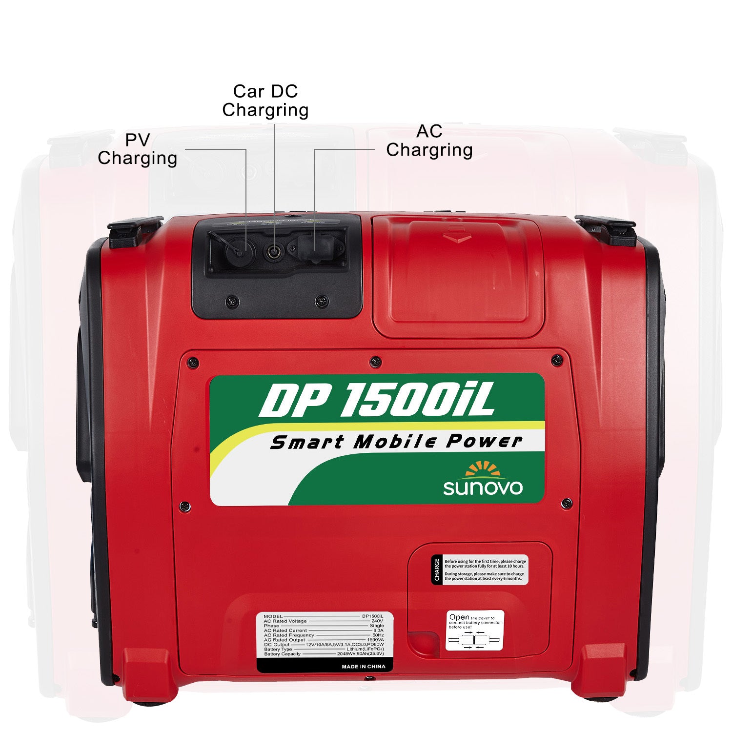 Sunovo 1500W Portable Power Station Solar Inverter Generator - FREE SHIPPING
