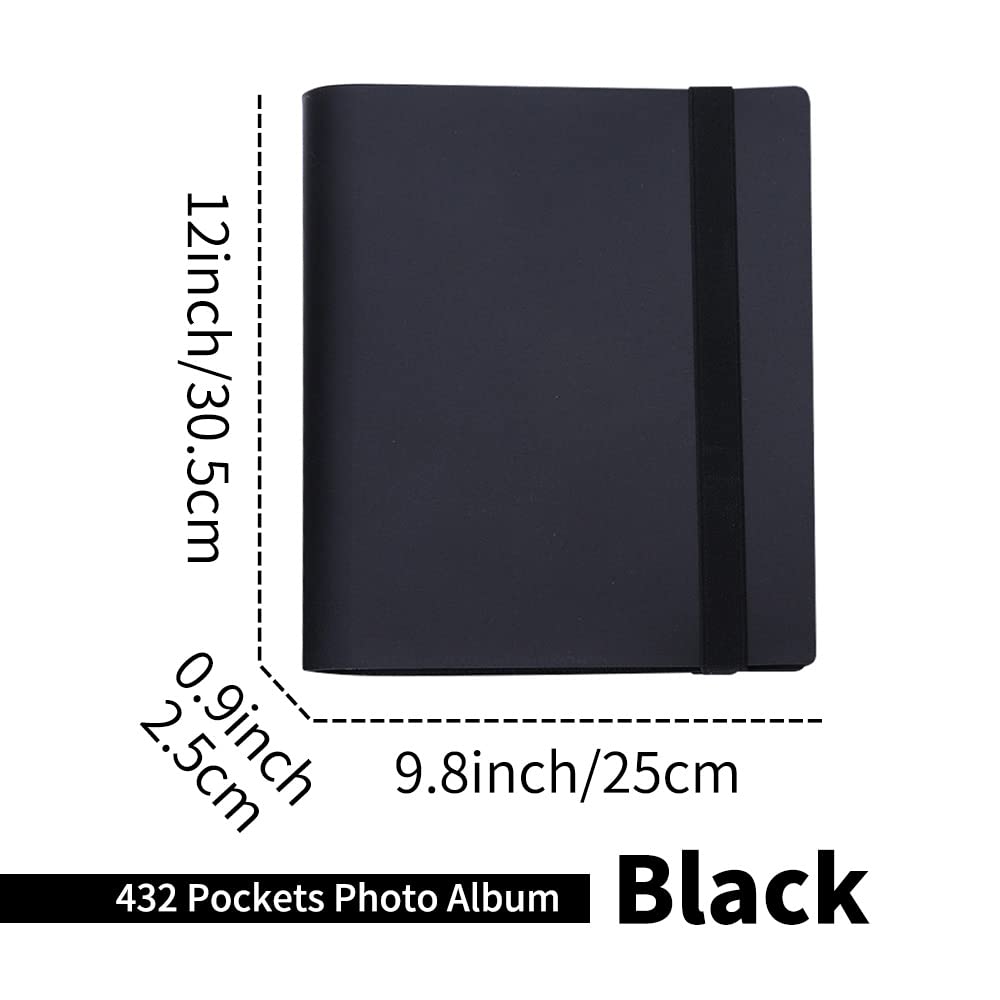 LIFEBEA 432 Pockets Photo Album for Fujifilm Instax Mini Camera, (Black)