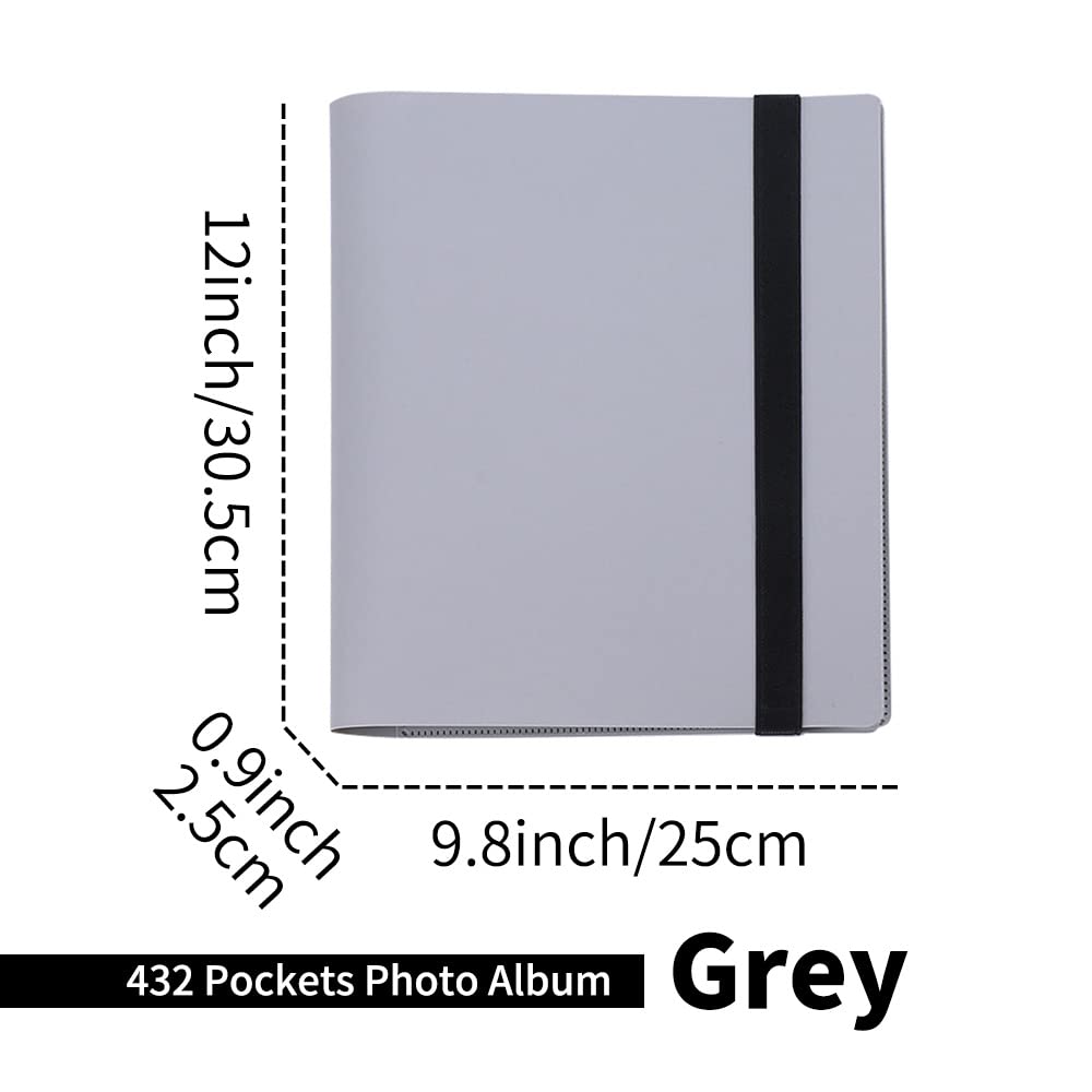 LIFEBEA 432 Pockets Photo Album for Fujifilm Instax Mini Camera,  (Grey)