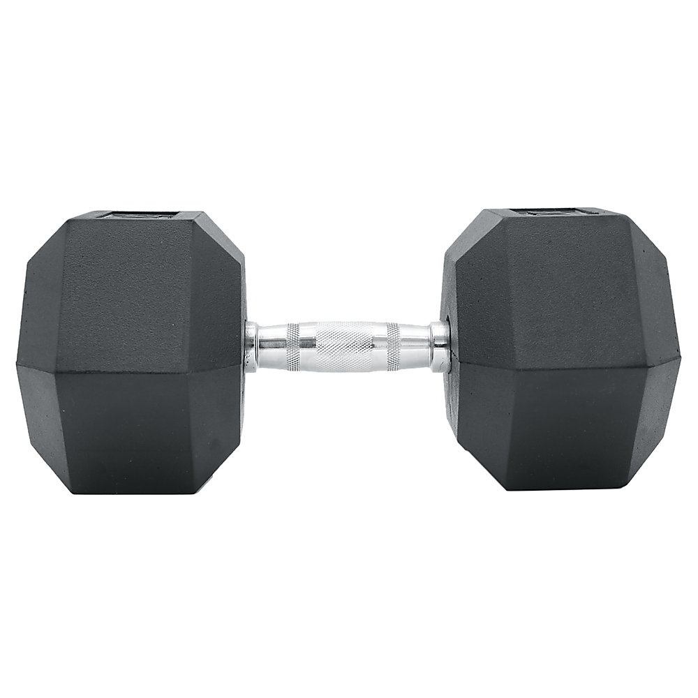 20KG Commercial Rubber Hex Dumbbell