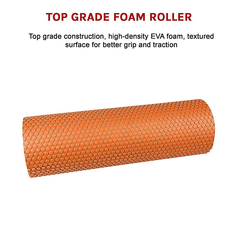 45 x 15cm Yoga Pilates Foam Roller - 3 colours