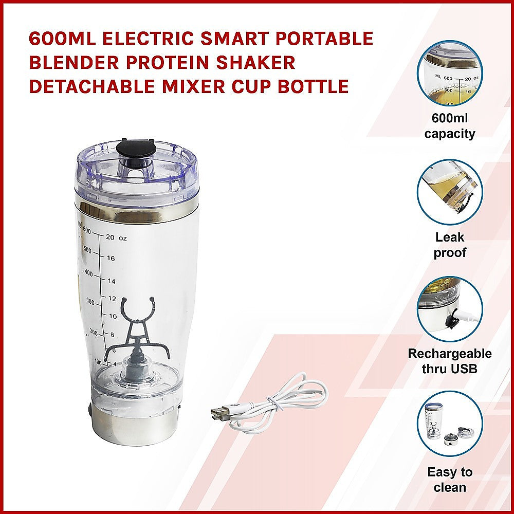 600ml Electric Portable Blender Protein Shaker