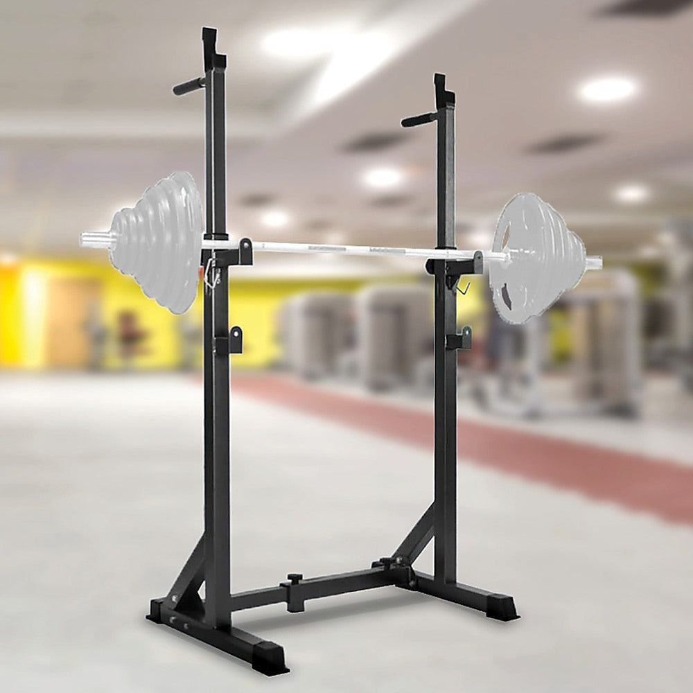 commercial-squat-rack-adjustable-pair-fitness-exercise-weight-lifting-gym-barbell-stand