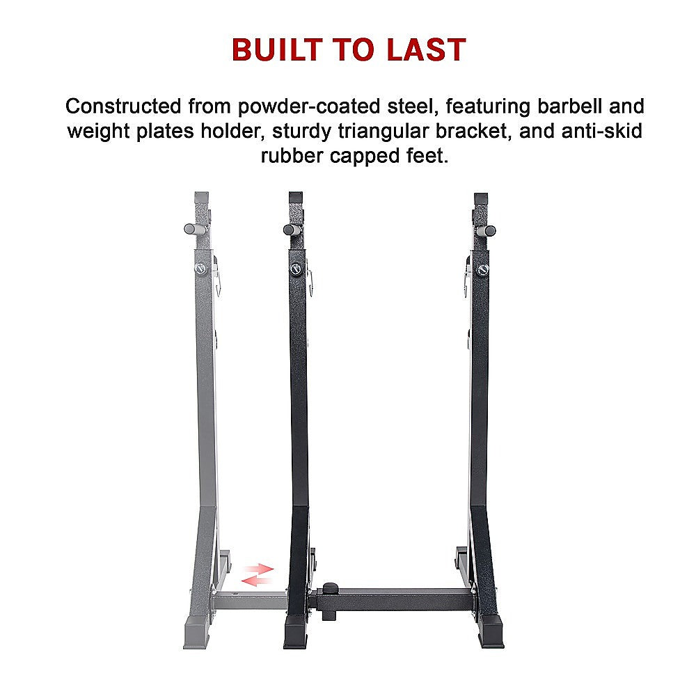 commercial-squat-rack-adjustable-pair-fitness-exercise-weight-lifting-gym-barbell-stand