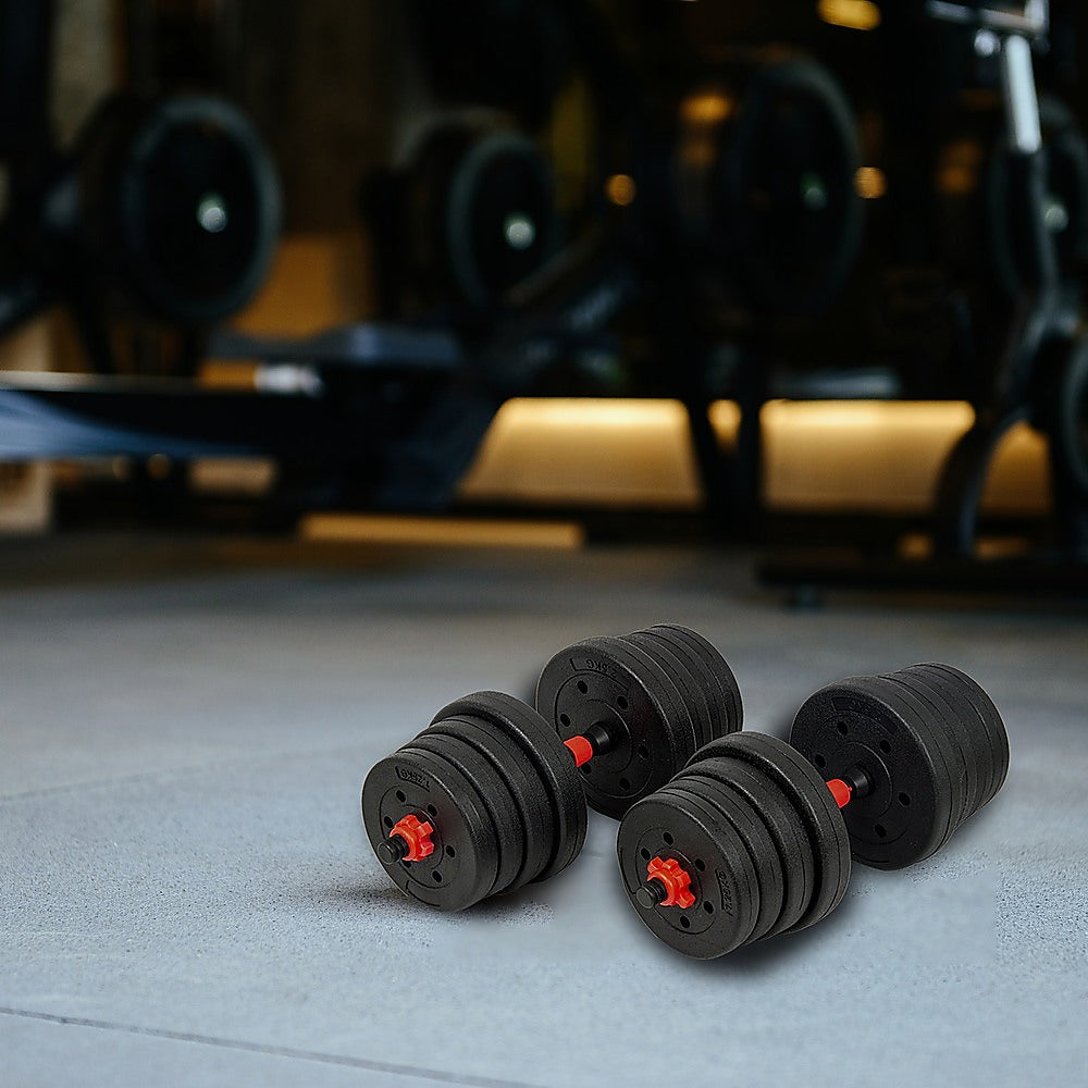 30kg-adjustable-rubber-dumbbell-set-barbell-home-gym-exercise-weights