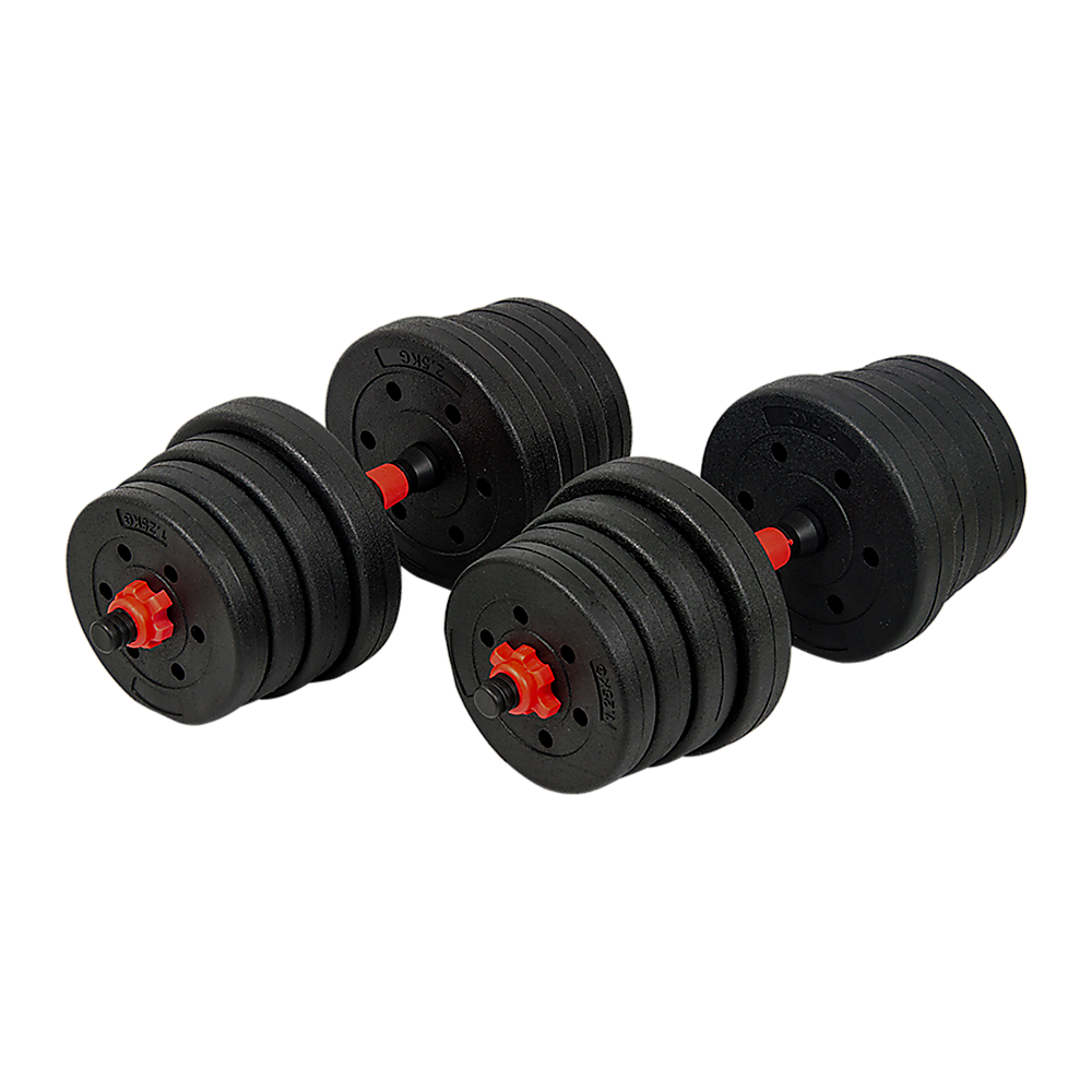 30kg-adjustable-rubber-dumbbell-set-barbell-home-gym-exercise-weights