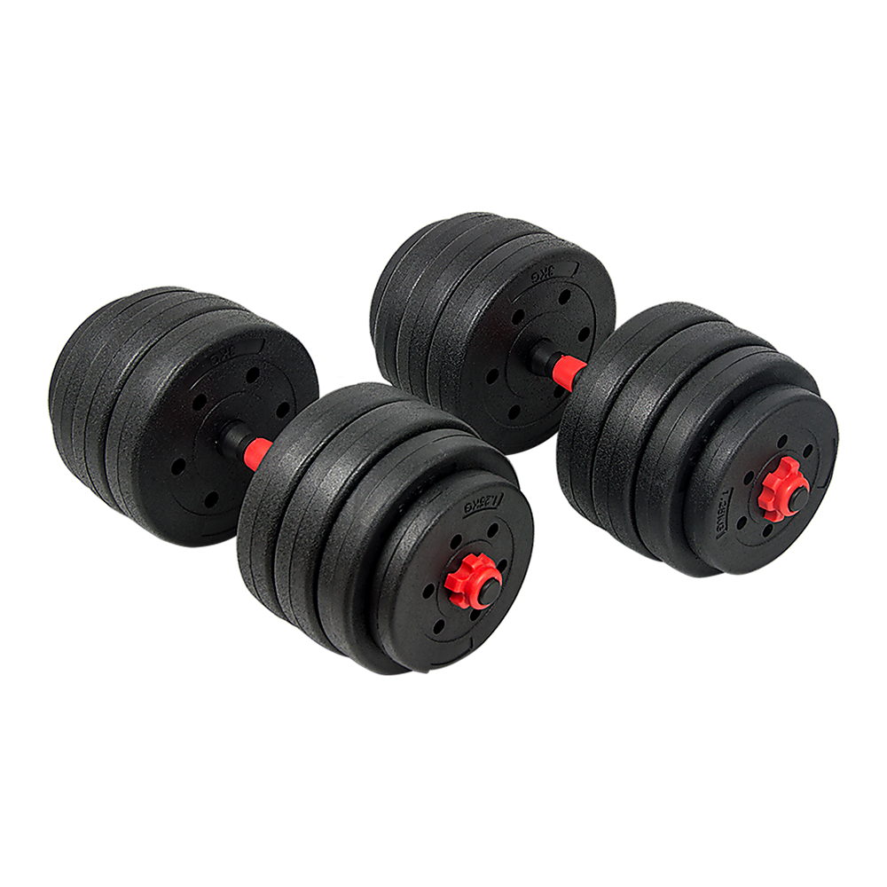 40kg Adjustable Rubber Dumbbell Set