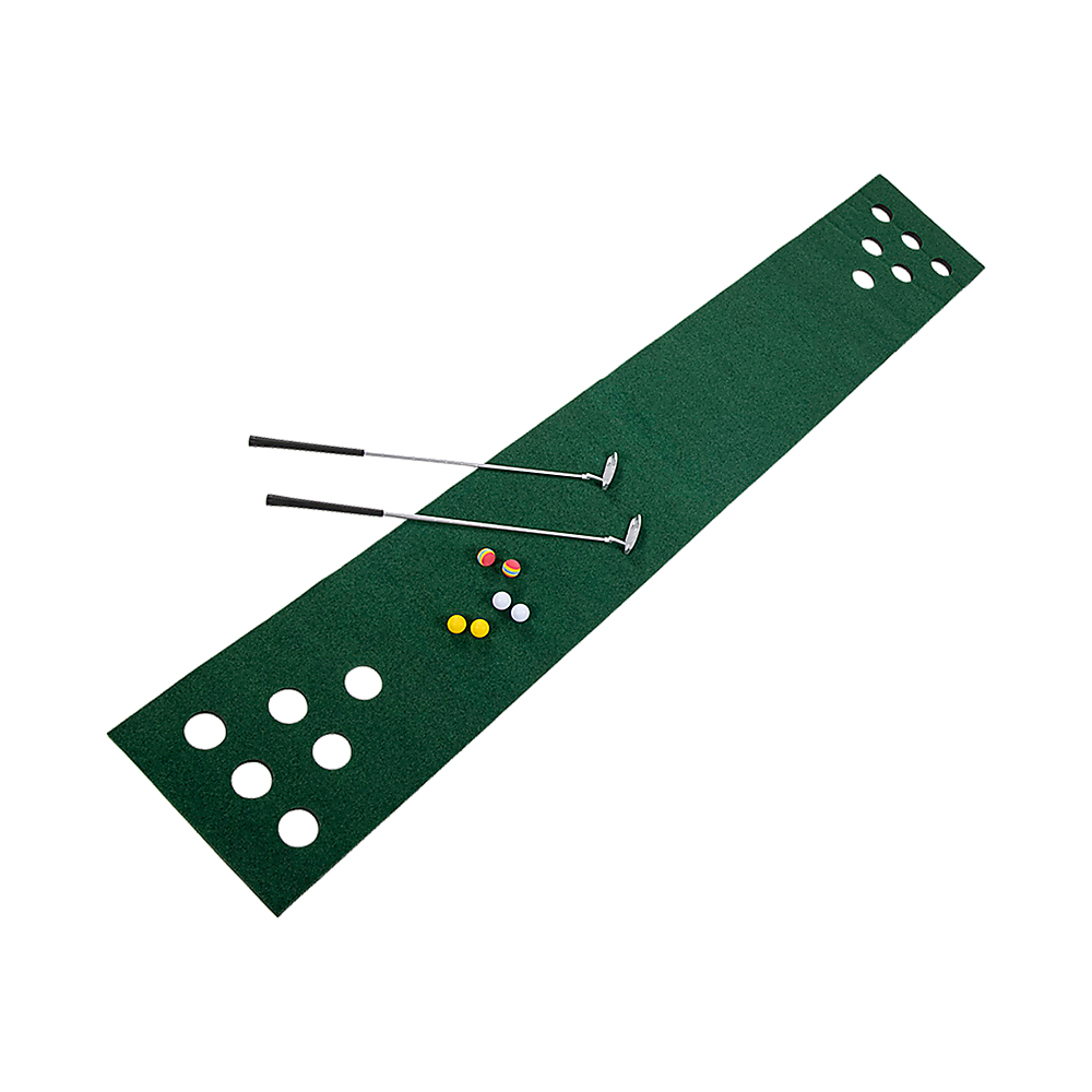 golf-beer-pong-game-toy-set-green-golf-putting-matt-with-2-putters-6-balls