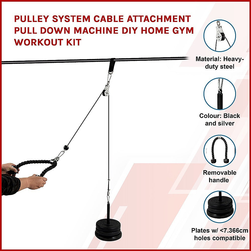 pulley-system-cable-attachment-pull-down-machine-diy-home-gym-workout-kit