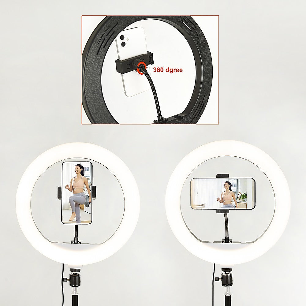 12-inch-led-video-ring-light-with-tabletop-light-stand-and-phone-holder-black
