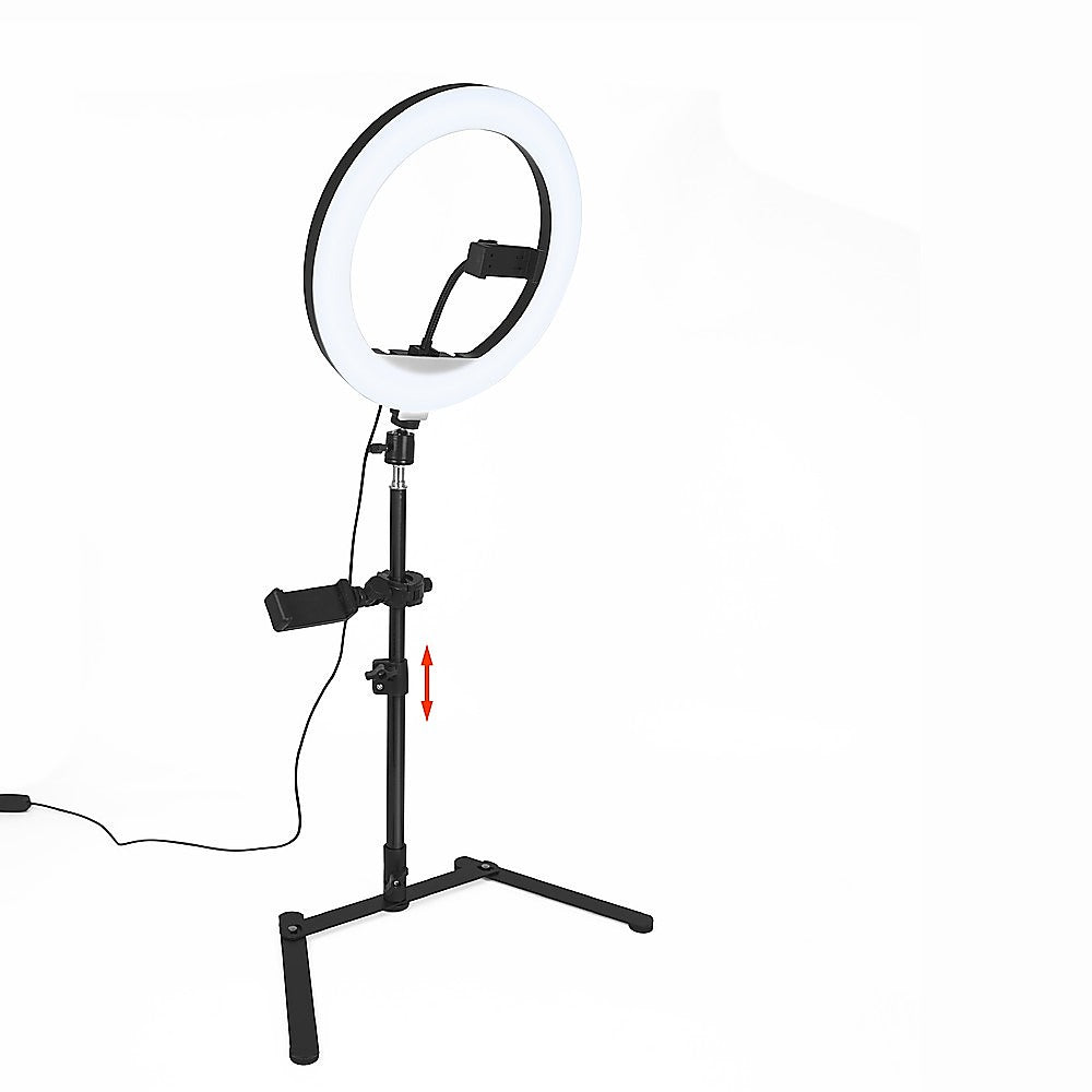 12-inch-led-video-ring-light-with-tabletop-light-stand-and-phone-holder-black