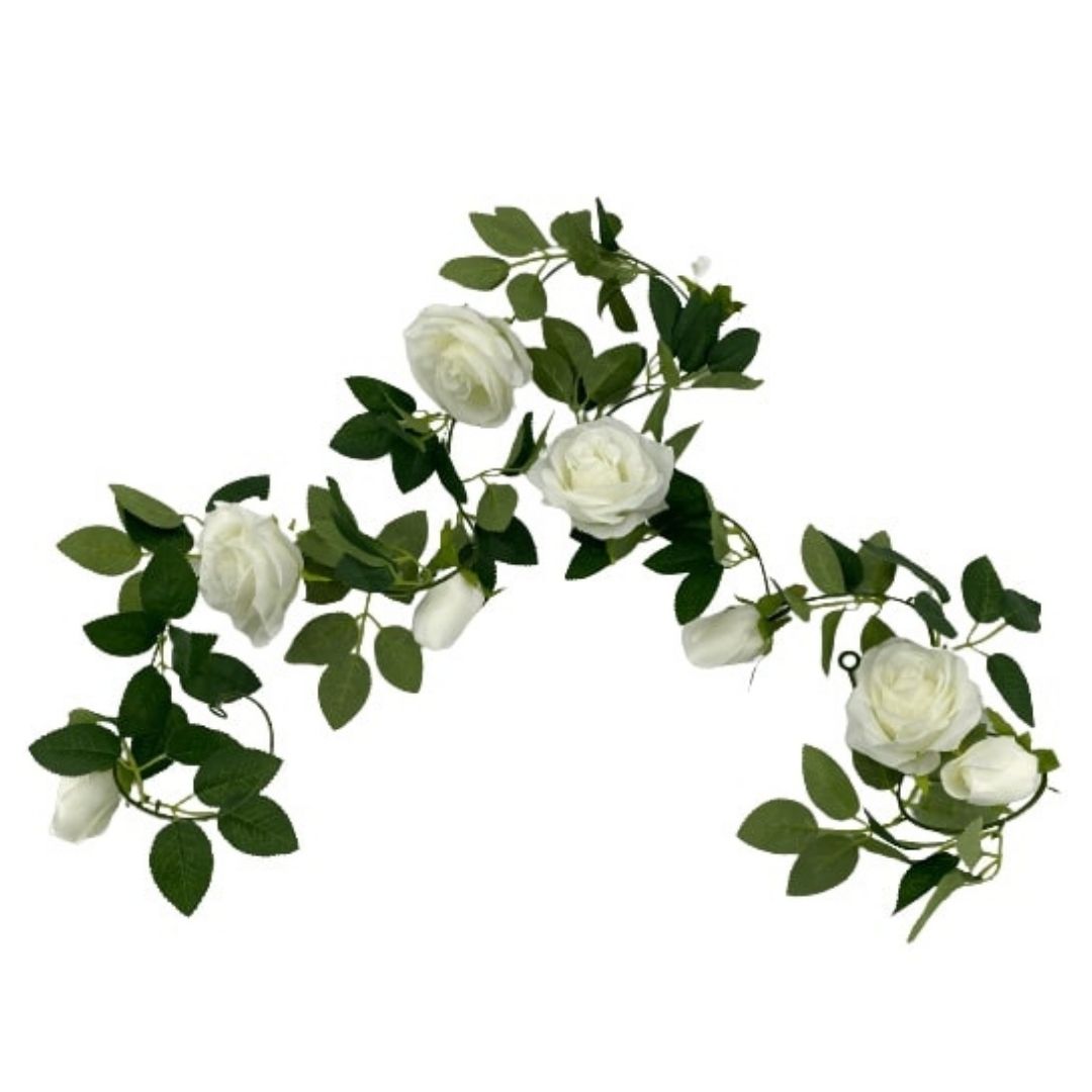 artificial-white-rose-garland-190cm