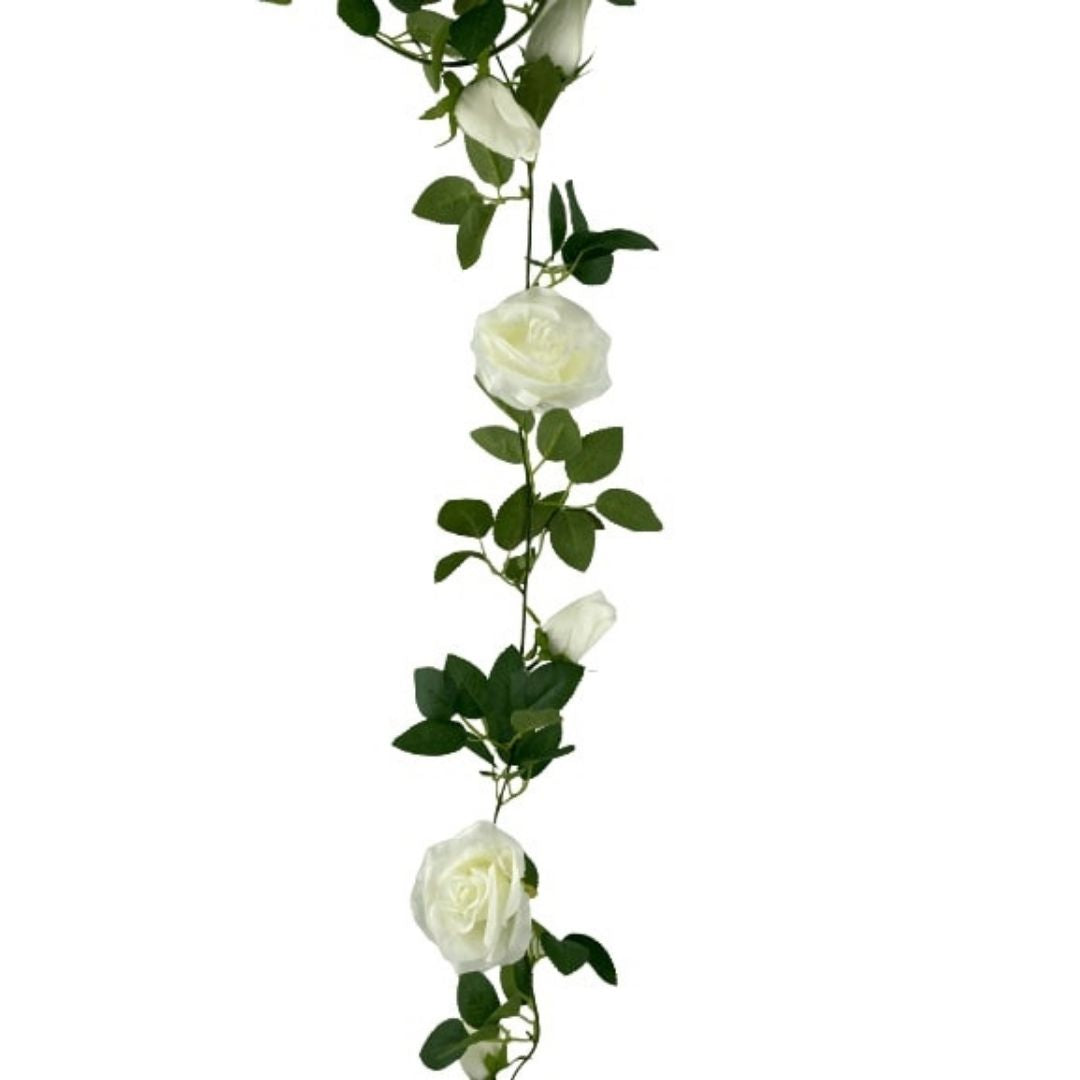 artificial-white-rose-garland-190cm