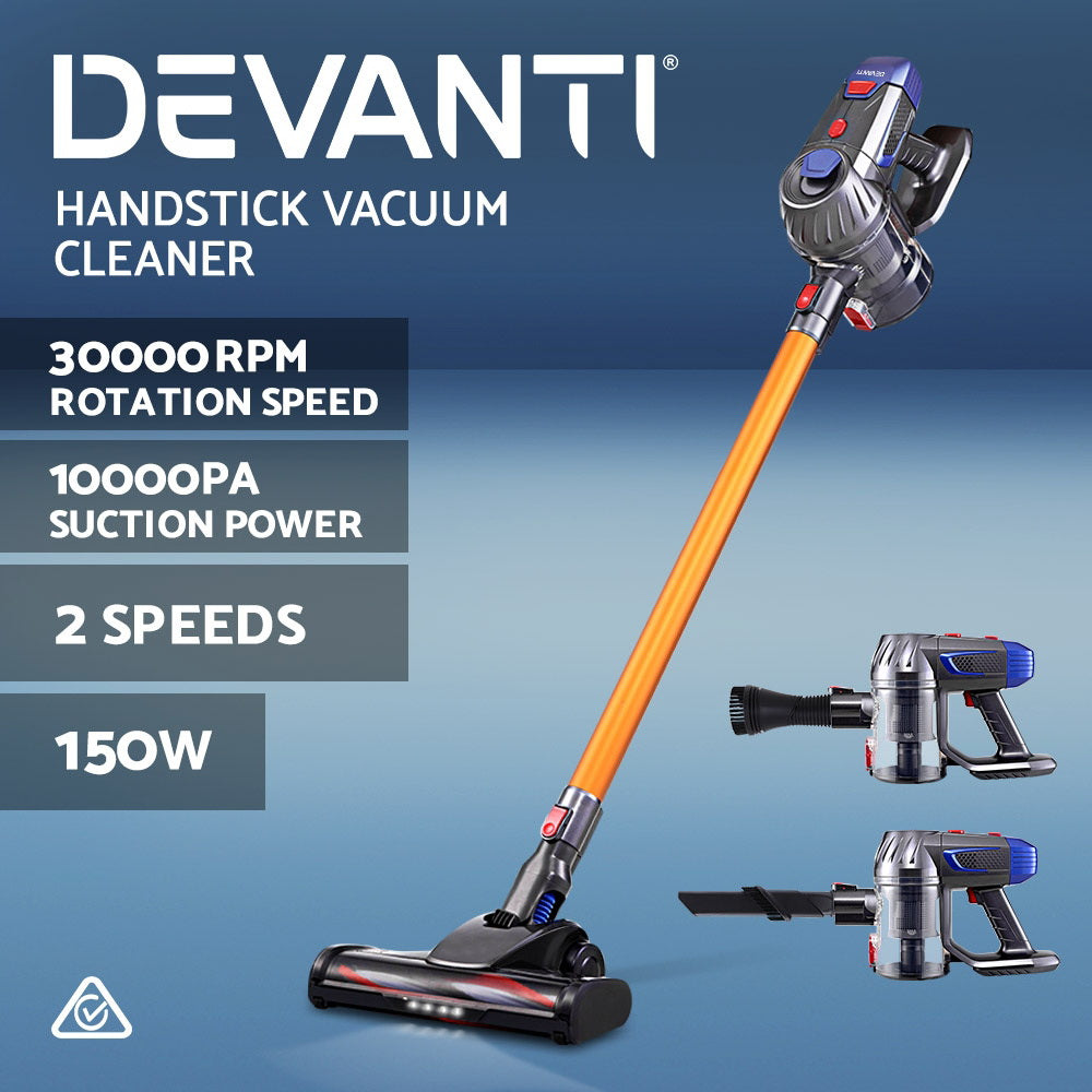 devanti-handheld-vacuum-cleaner-cordless-stick-handstick-car-vac-bagless-2-speed-led-headlight-gold