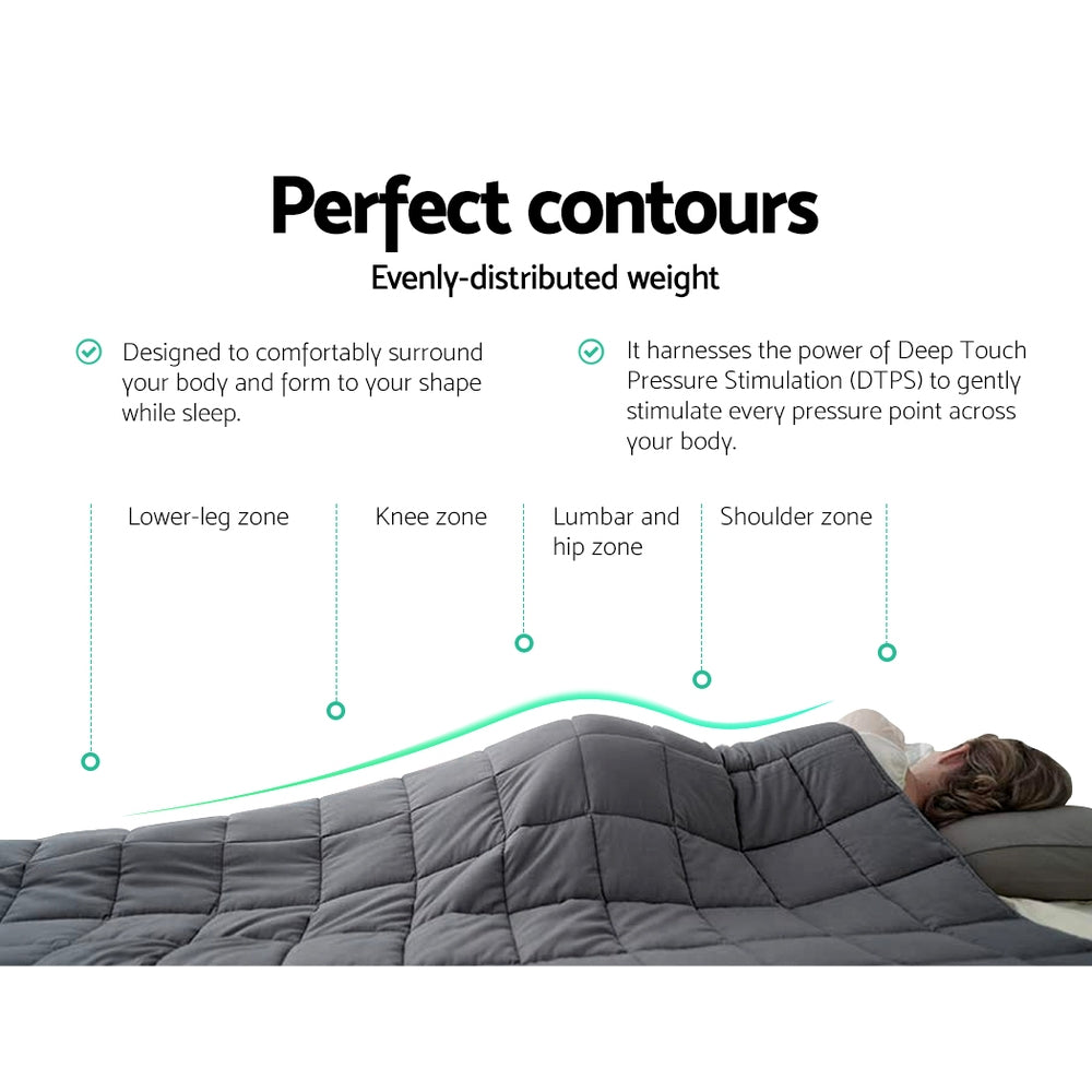 weighted-blanket-kids-2-3kg-heavy-gravity-blankets-microfibre-cover-comfort-calming-deep-relax-better-sleep-grey