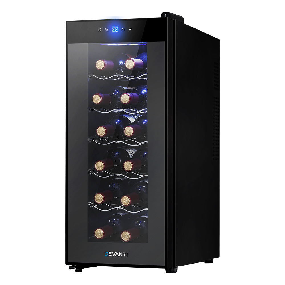 devanti-wine-cooler-12-bottle-thermoelectric-fridge-storage-chiller